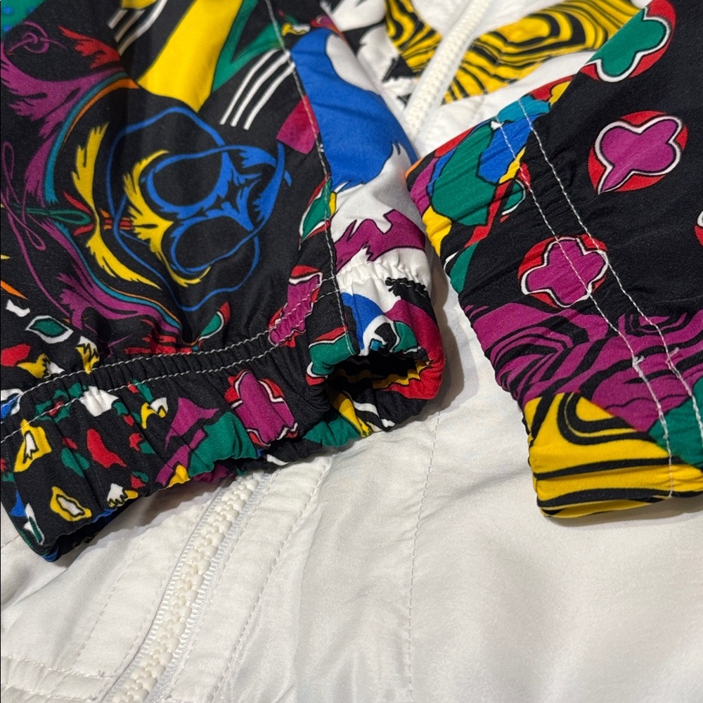 HEAD Vintage Multicolor Graphic Bomber Windbreaker Jacket - Picture 6 of 10